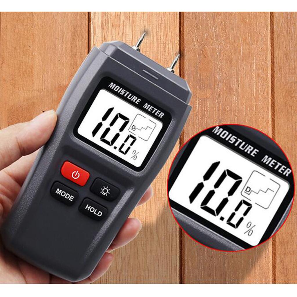 Digital LCD Display Wood Moisture Meter Humidity Tester Detector