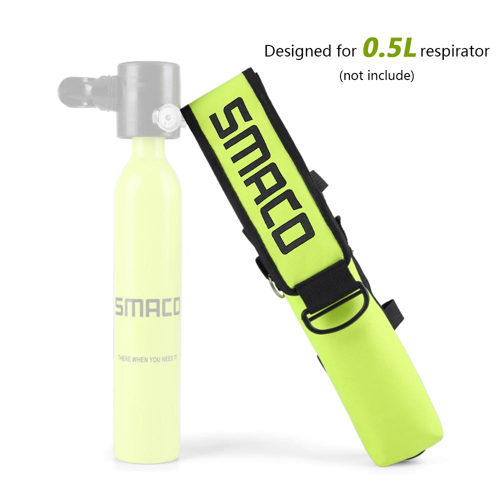 Túi đựng bình dưỡng khí oxy hoặc thiết bị lặn 0,5 lít, có nắp bảo vệ