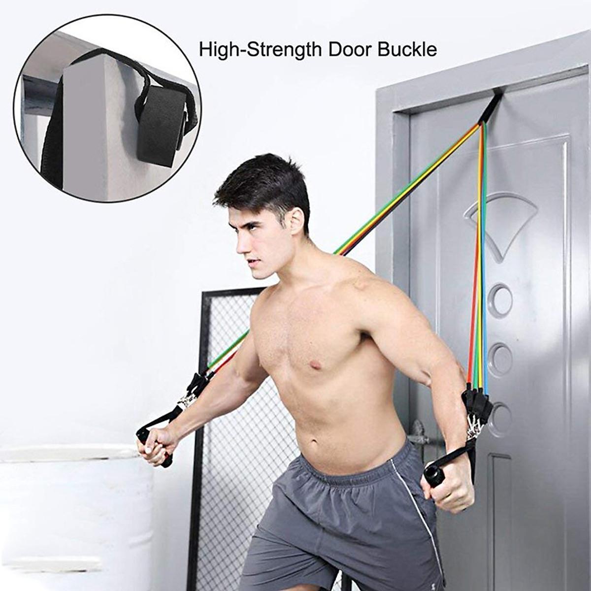 Bộ 5 Dây Đa Năng Ngũ Sắc Đàn Hồi Kháng Lực Tập Gym,Fitness,Yoga,Rèn Luyện Sức Khoẻ Cho Nam Nữ-Chất Lượng Hàng Loại 1