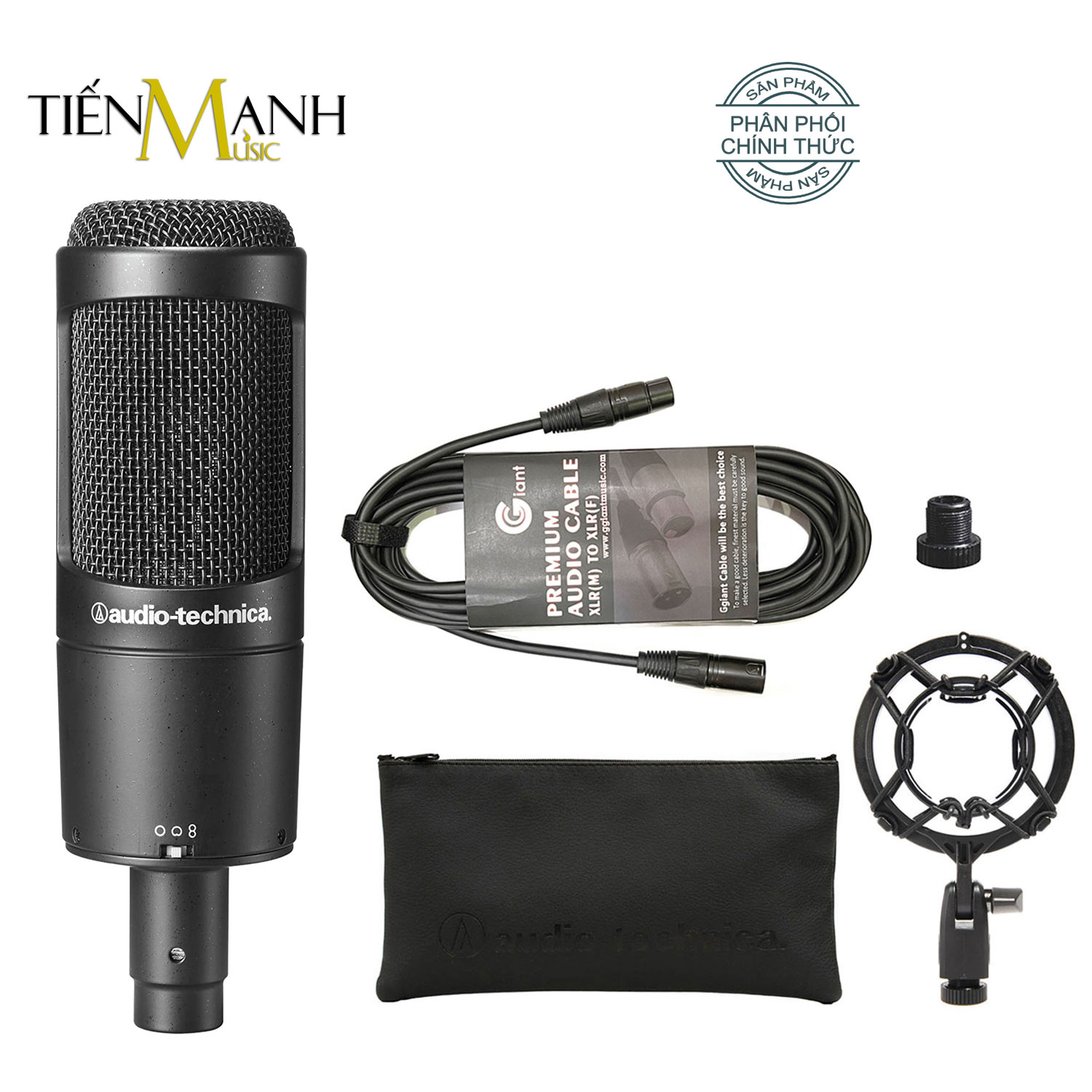 [Tặng Cable] Micro AT2050 Audio Technica Mic Thu Âm Phòng Studio, Microphone Cardioid Hàng Chính Hãng