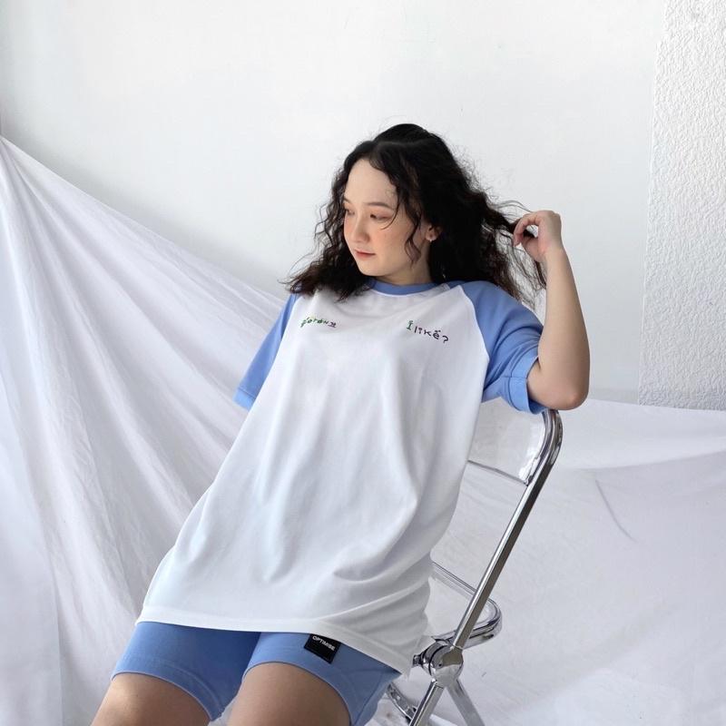 Set Quần Short + Áo Phông Like Ullzang , Bộ Short Đùi - Set bộ áo và quần short dưới 65kg tabistore - I LIKE, Đồ Bộ Mặc Nhà Dạo Phố Chất Thun Cotton I LIKE Tay Phối Raplang Trẻ Trung Năng Động