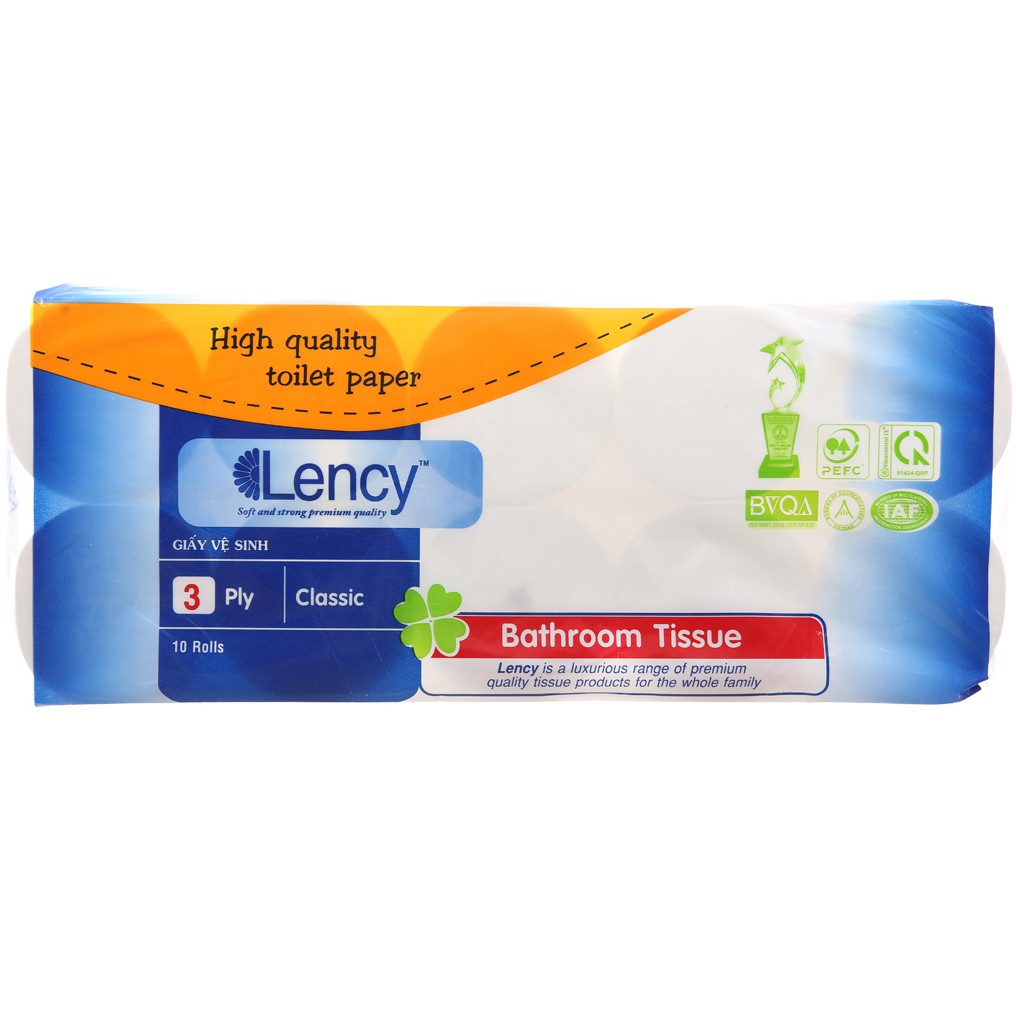 Giấy Vệ Sinh Không Lõi Cao Cấp Lency