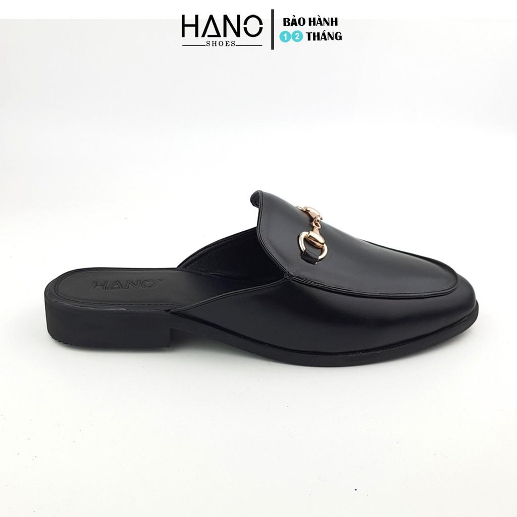 HANO - Giày Sục Nam Da Cao Cấp Khóa Thanh Lịch Trẻ Trung Chuẩn Xịn Êm chân S1182 - EU:42