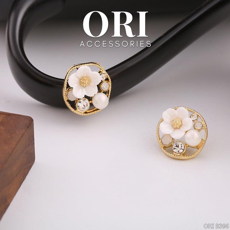 Khuyên tai nữ bông hoa đính đá Daisy xinh xắn thời trang ORI B396