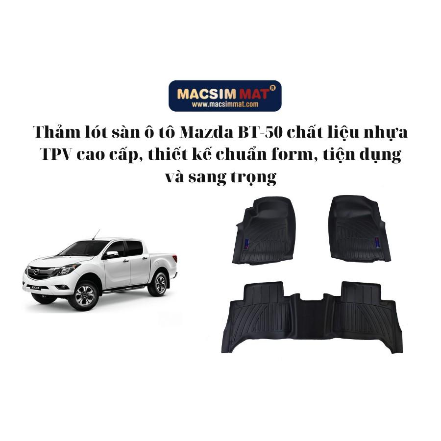 Thảm lót sàn ô tô Mazda BT 50 2012-2020 chất liệu TPV cao cấp thương hiệu MASIM