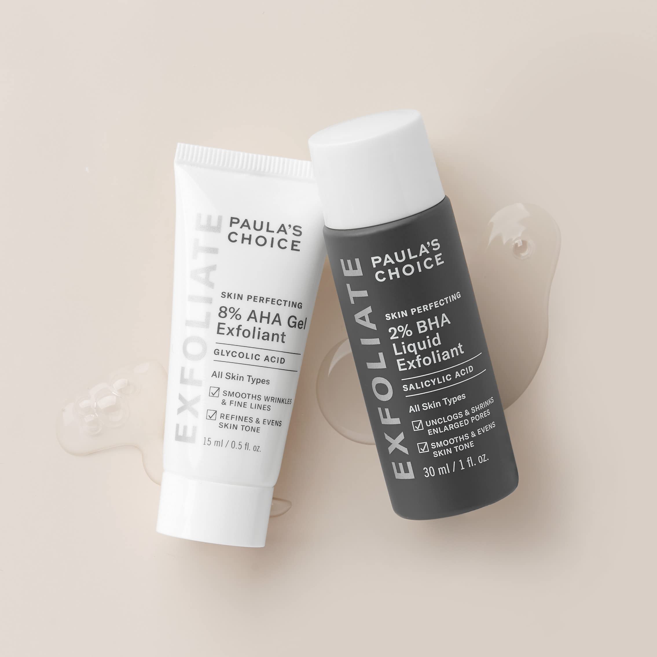 Tẩy tế bào chết hóa học dạng gel 8% AHA phù hợp cho da dầu Paula's Choice Skin Perfecting 8% AHA Gel Exfoliant 15ml