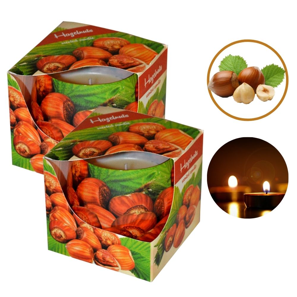 Combo 2 ly nến thơm tinh dầu Admit Hazelnuts 100g - hương hạt phỉ, nến trang trí, thơm phòng, thư giãn, khử mùi