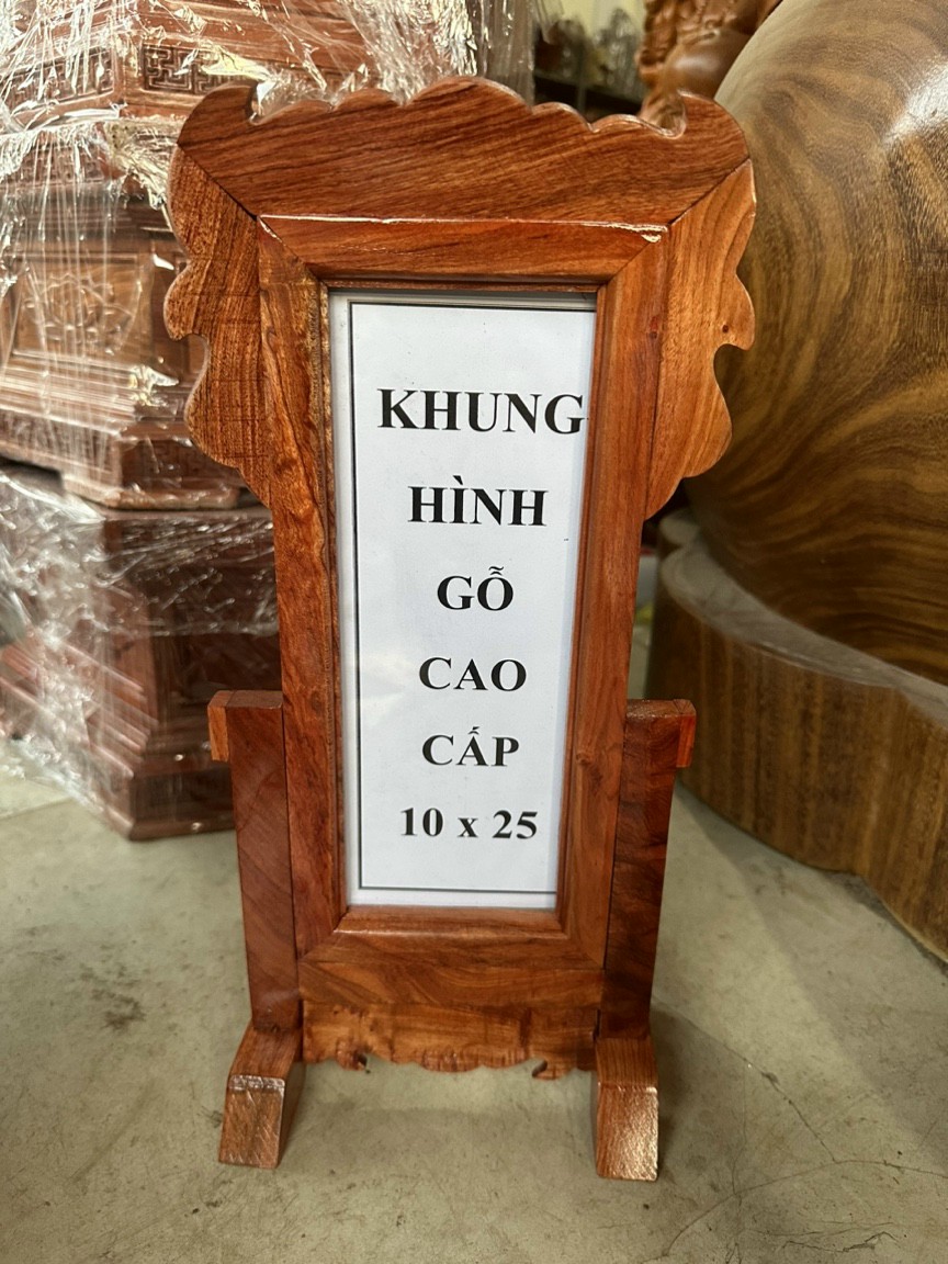 Bài vị thờ gỗ hương 10x30 cm