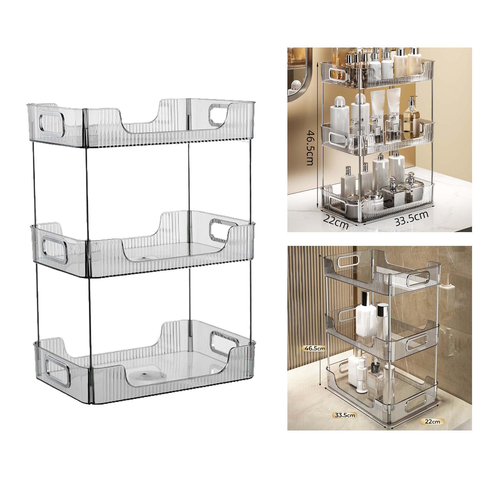 Cosmetic Storage Rack Organizer Shelf for Kitchen Home Pantry Countertop