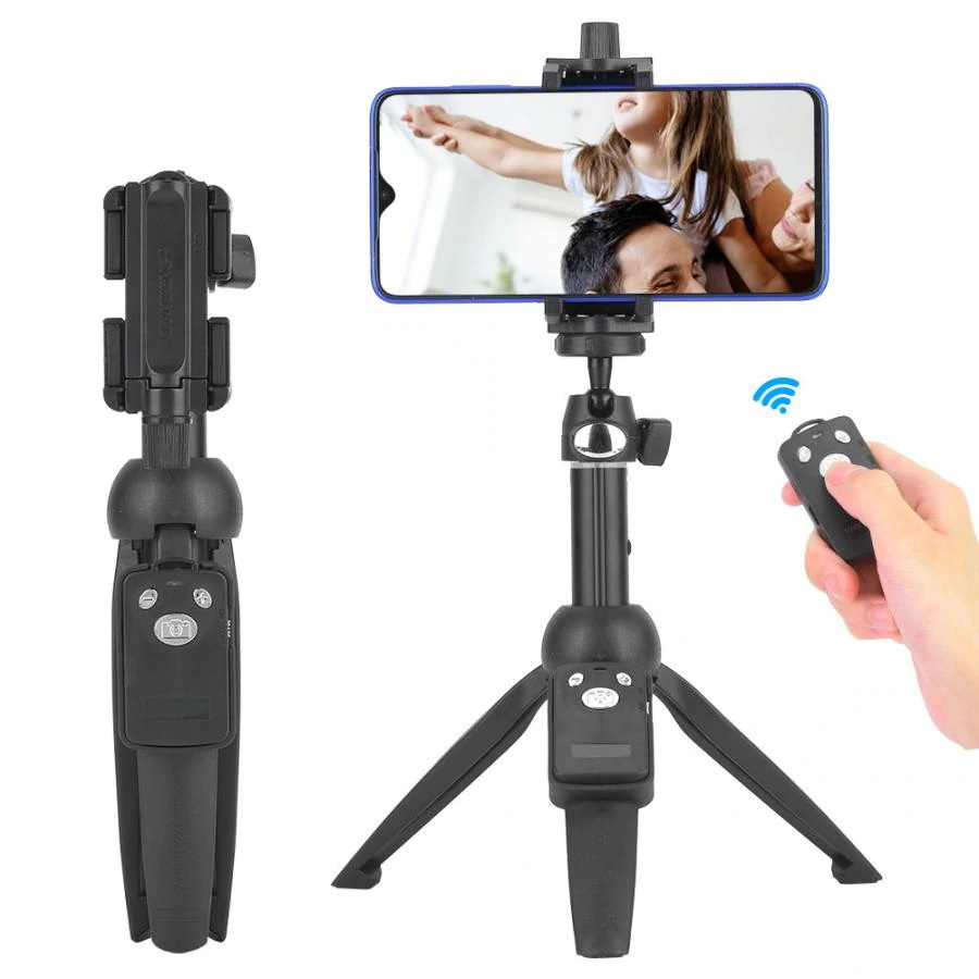 Gậy chụp ảnh YT 9928 kèm nút bluetooth và túi đựng TiMa.lala tiện lợi kiêm tripod chân đế 3 chân - Hàng chính hãng