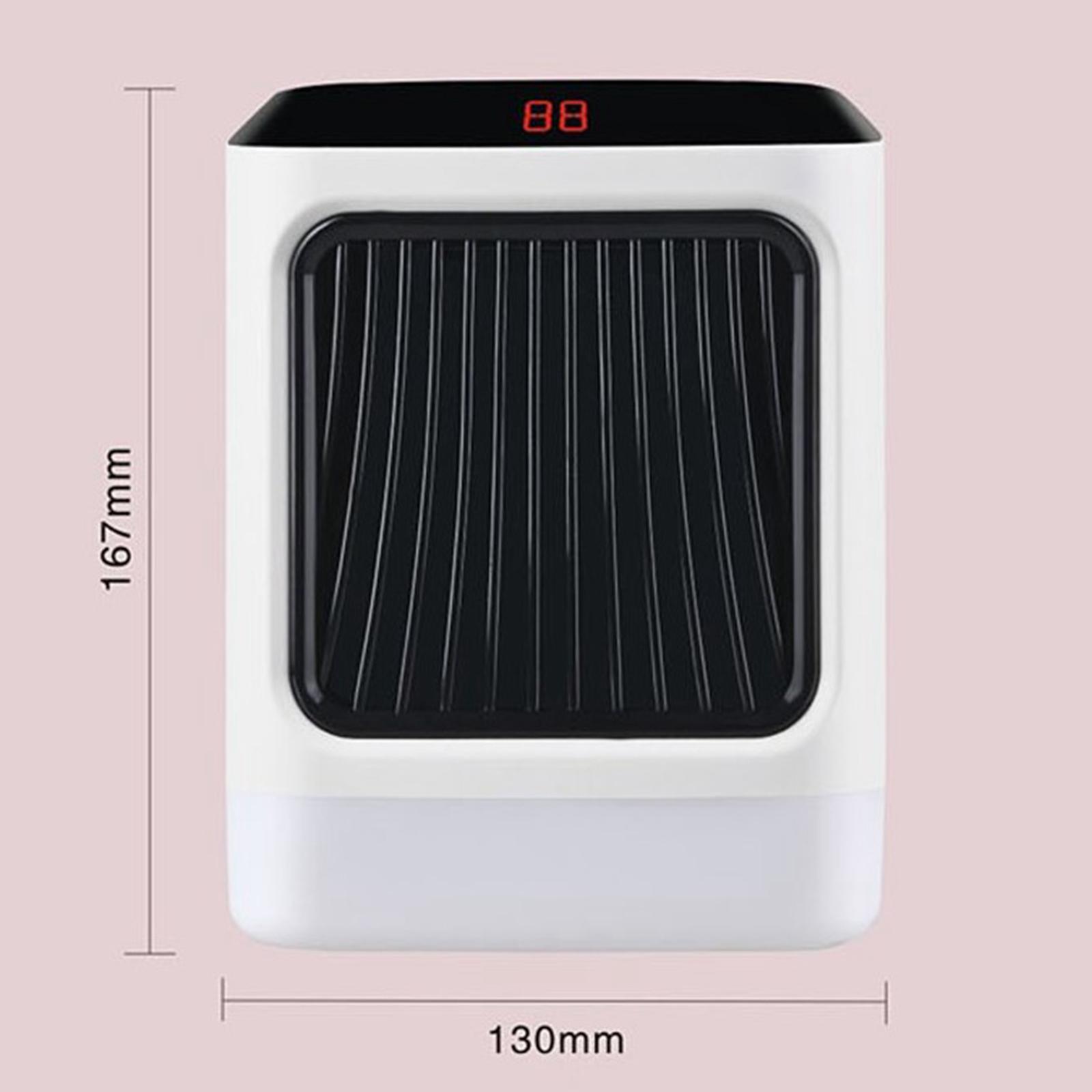 Electric Heater with 2 Settings 800W Timer for Indoor Use Home Desk