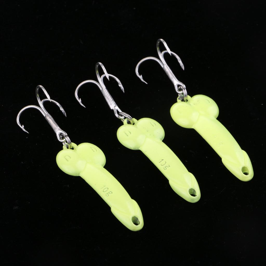 3Pcs 4.5cm Artificial Simulation Metal Sequins Metal Sequins Fishing Hooks