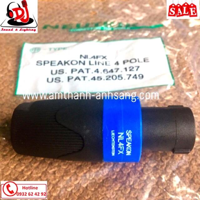 Rắc loa speakon, 01 cái jack cắm loa, main,