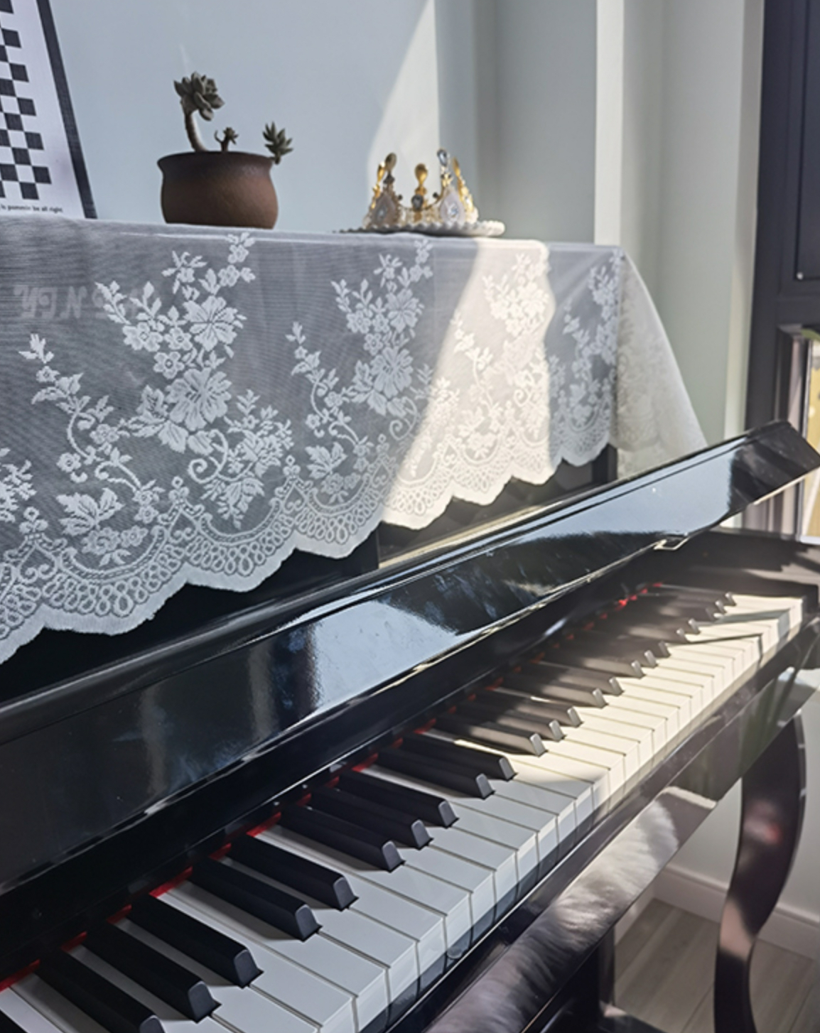 Khăn phủ đàn piano cơ đàn piano điện tử 88 phím phong cách Châu Âu cổ điển sang trọng chống bụi chống xước - HÀNG CHÍNH HÃNG