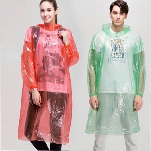 Lốc 10 áo mưa nilong dùng 1 lần đủ màu