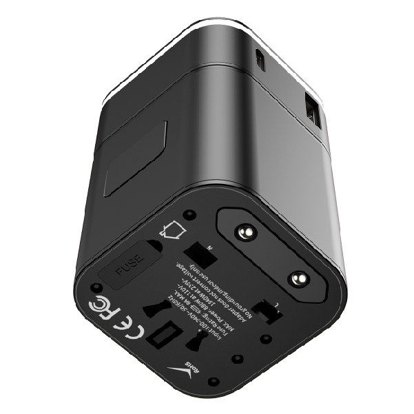 Bộ Sạc Nhanh Du Lịch Đa Năng Baseus 2 In 1 (18W, Type C PD 3.0/ USB Quick Charge 3.0, US/UK/EU/AU/CN) Hàng chính hãng