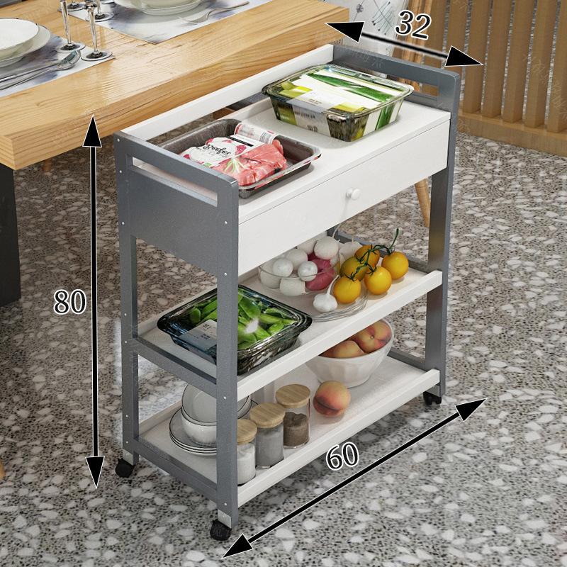 Phong cách mới nhất nhà hàng lẩu giá rau giá gỗ cứng ba lớp than củi giá nướng thịt nhiều lớp giá rau nhà bếp