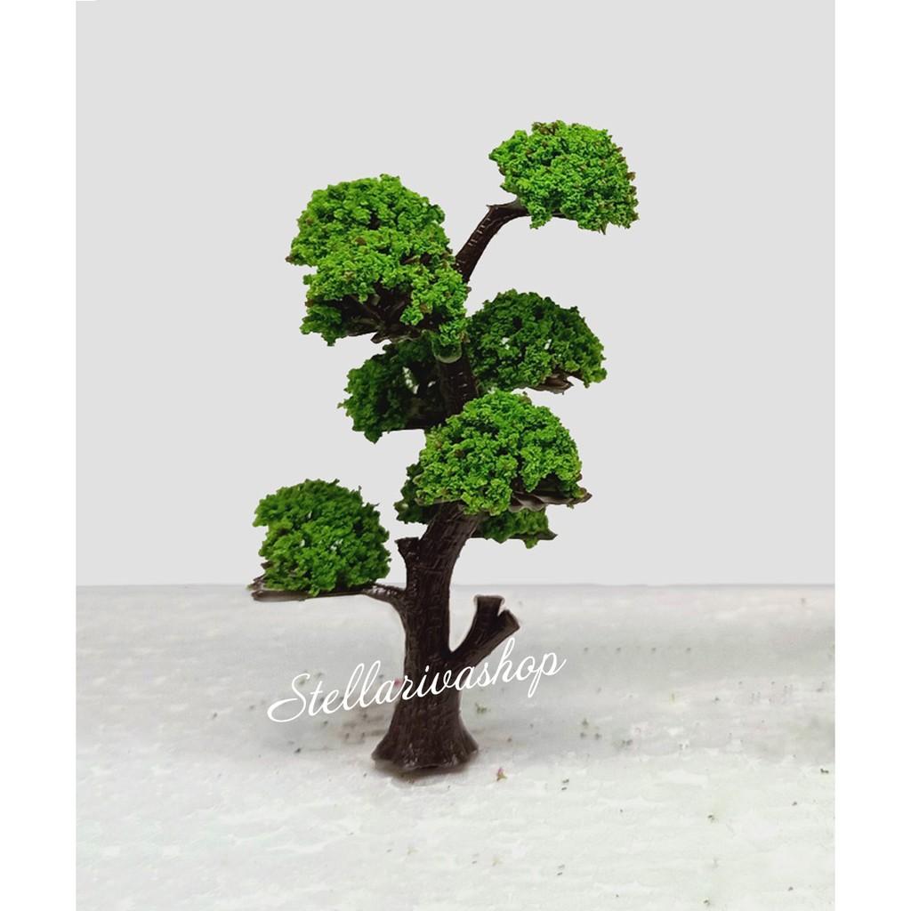 Mô hình cây tùng bonsai Nhật Bản 10cm trang trí tiểu cảnh, nhà mô hình quà tặng trang trí