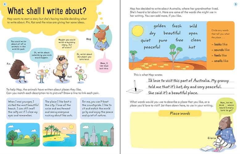 Sách tẩy xóa tiếng Anh - Usborne Key Skills Wipe-Clean: Creative Writing 7-8