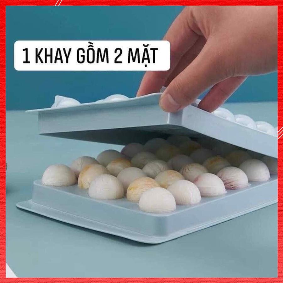 Khay Làm Đá Tròn Có Nắp Giữ Nhiêt Lâu Chất Liệu Nhựa Cao Cấp Bền Bỉ Vệ Sinh Dễ Dàng Thiết Kế Tiện Lợi 33 Viên