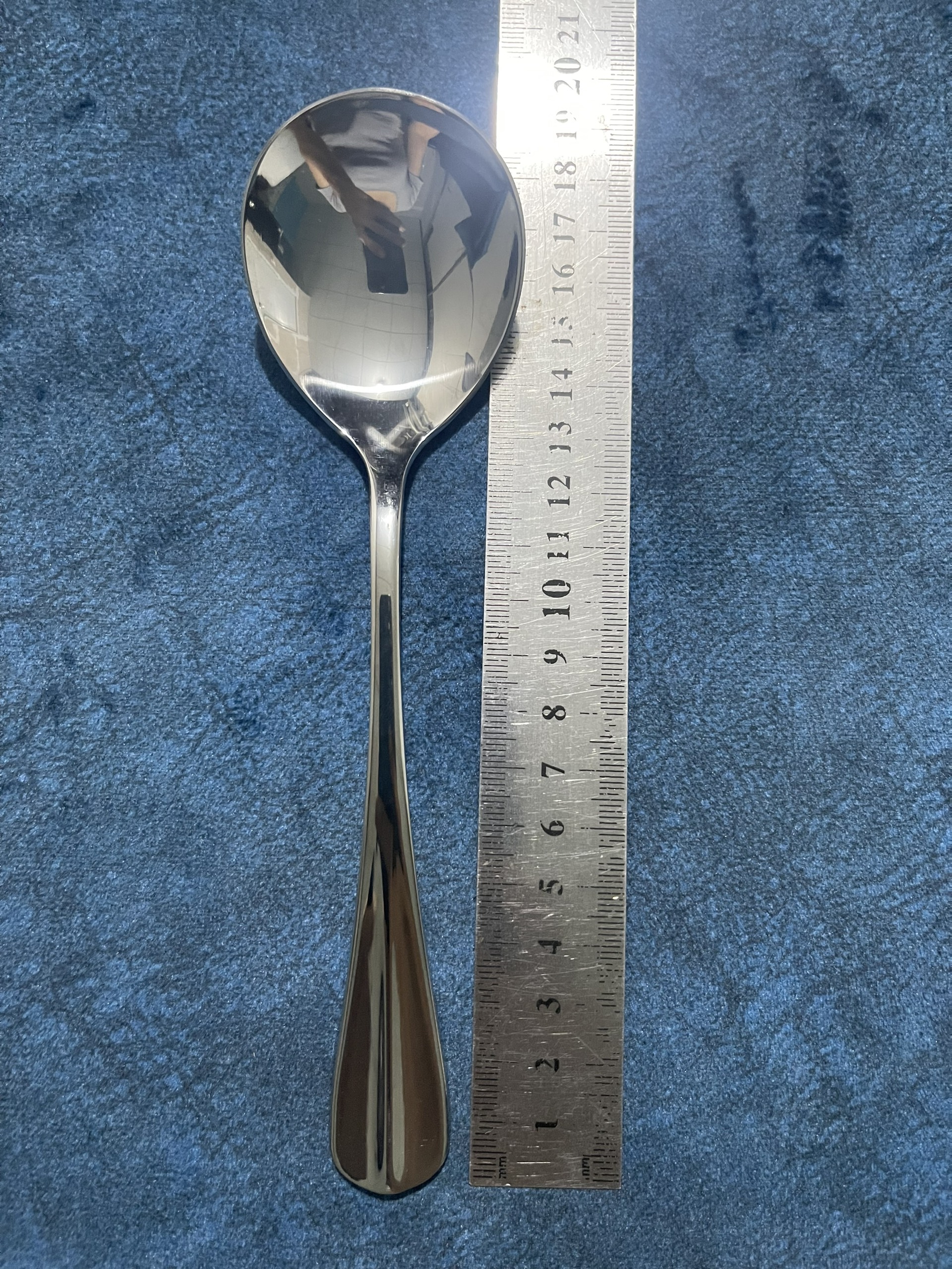 Muỗng Súp Tròn _ Muỗng Ăn Miệng Tròn Cán Gân Cao Cấp Inox #304