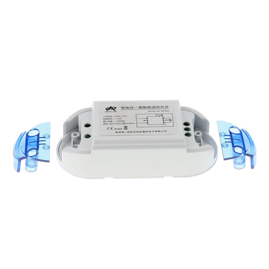 433Mhz DC 15-120V Wireless RF Remote Control Relay Switch Transmitter Lock