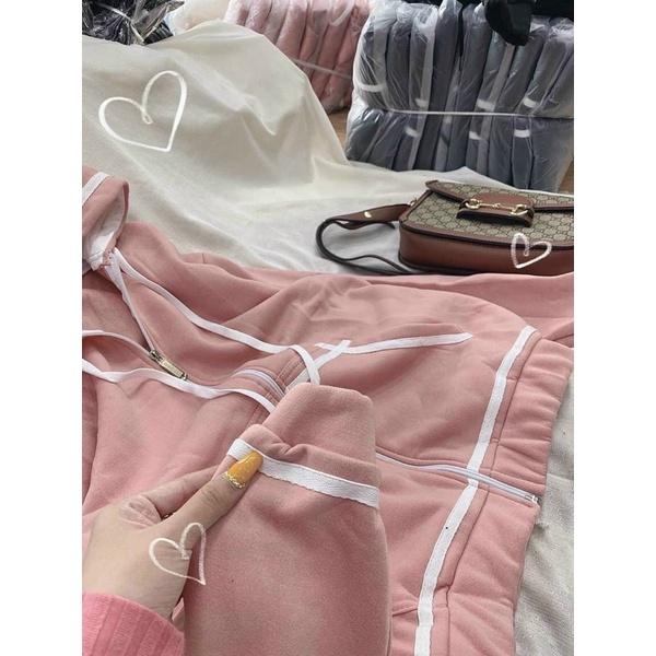 Áo Khoác Nỉ Ngoại Viền Line May Áo Hoodie Viền Thêu Unisex Chất Nỉ Đẹp