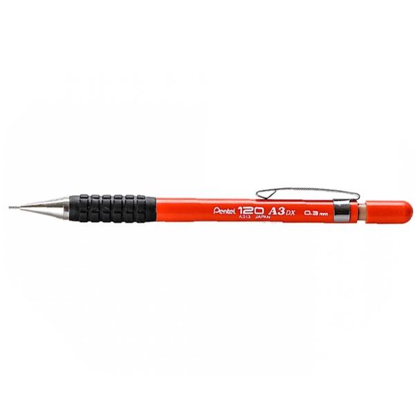 Bút Chì Kim Kỹ Thuật 0.3 mm - Pentel Grip A313 - Màu Đỏ