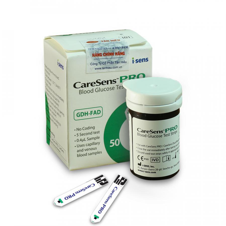 Que thử đường huyết CareSens Pro (lọ 50 que) - thương hiệu Hàn Quốc