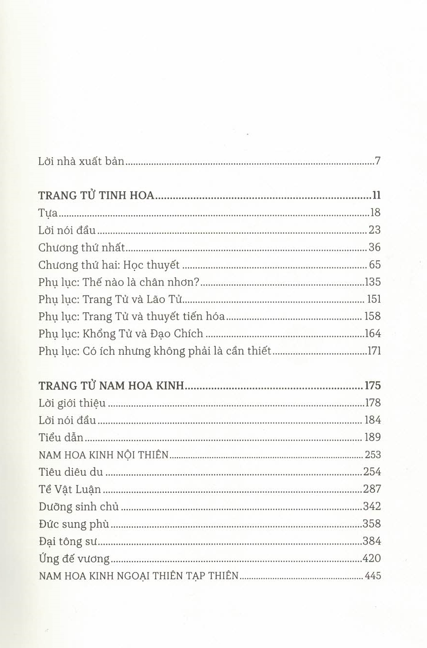 Trang Tử Tinh Hoa - Trang Tử Nam Hoa Kinh