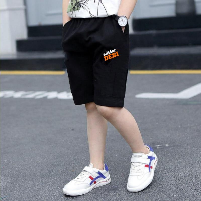 Quần short nam thể thao cá tính màu đen có bigsize