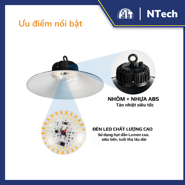 Đèn năng lượng mặt trời UFO trong nhà JD-6128 công suất 100W