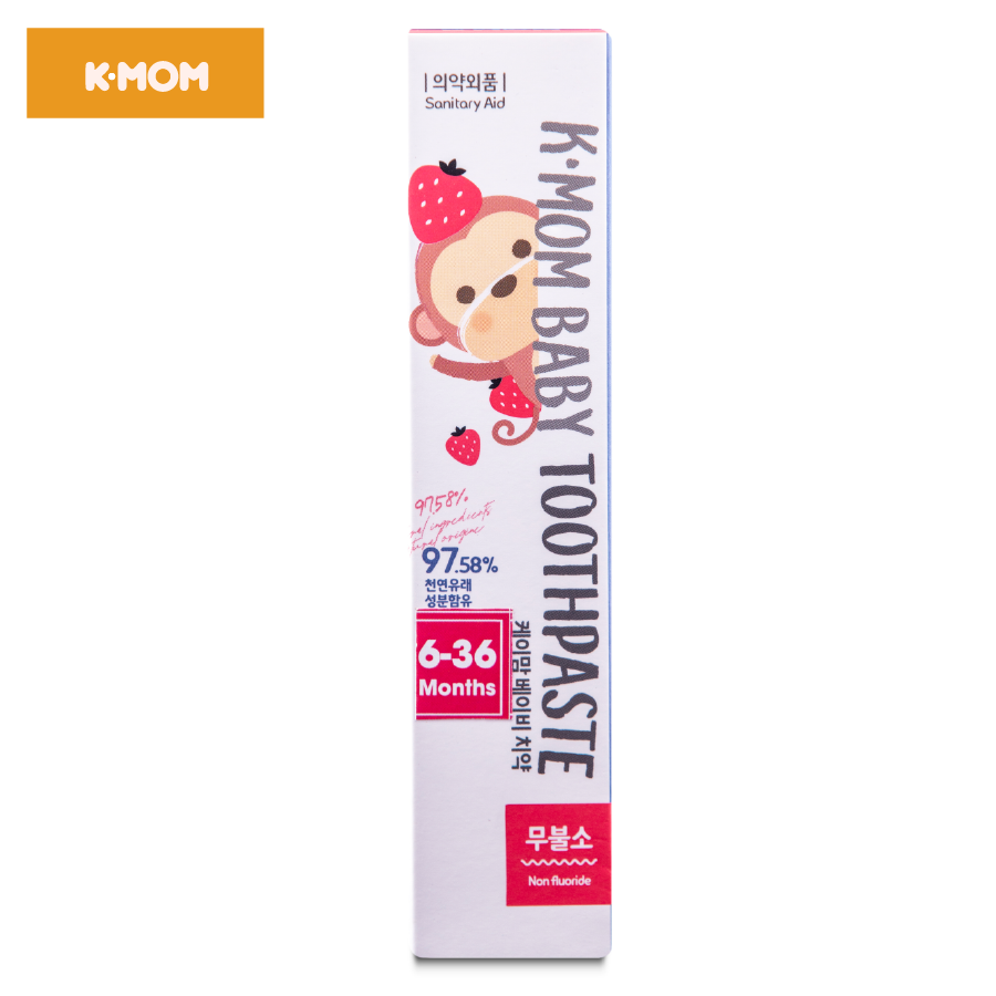 Kem đánh răng Trẻ em không chứa Flouride K-Mom 6-36M (30g)