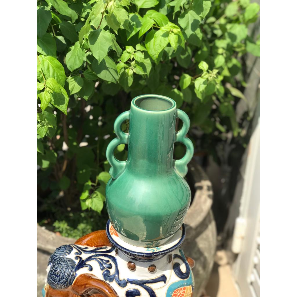 BÌNH HOA GỐM SỨ XUẤT KHẨU TRANG TRÍ DECOR BÌNH CẤM HOA XK24