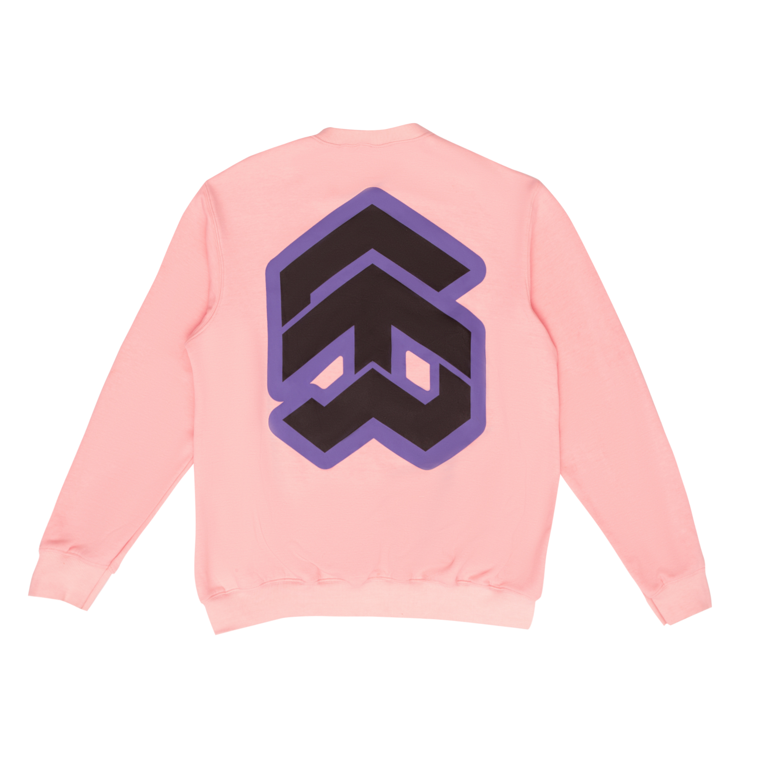 Áo Sweater 5THEWAY Tay Dài Hồng aka /stroke/ BIG LOGO SQUARE SWEATER in CRYSTAL ROSE