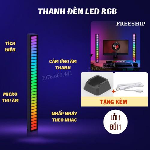 Đèn Led Thanh Đèn Led Nháy Theo Nhạc, Cảm Ứng Âm Thanh Thông Minh