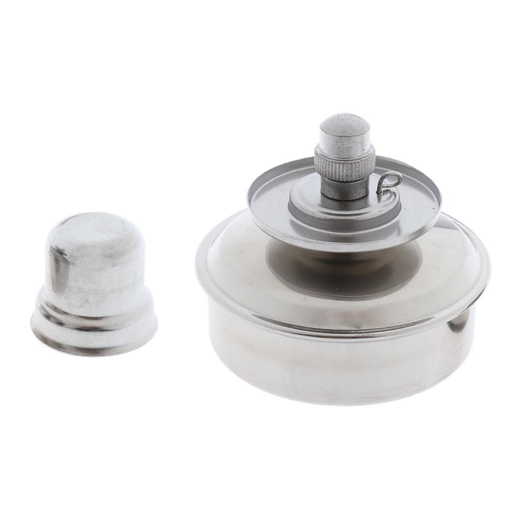 Lab Alcohol/Spirit Lamp/Burner Stainless Steel With Wick Adjustable 100ml