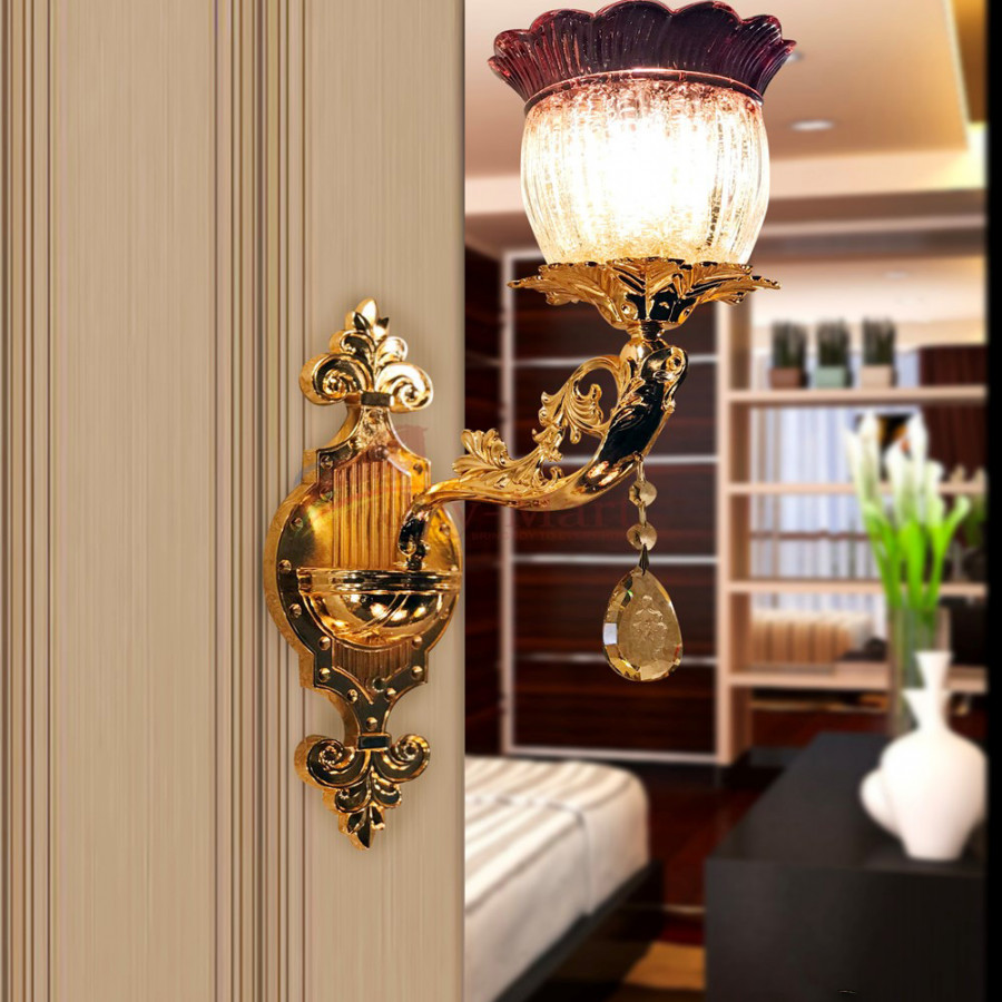 Đèn tường chao thủy tinh