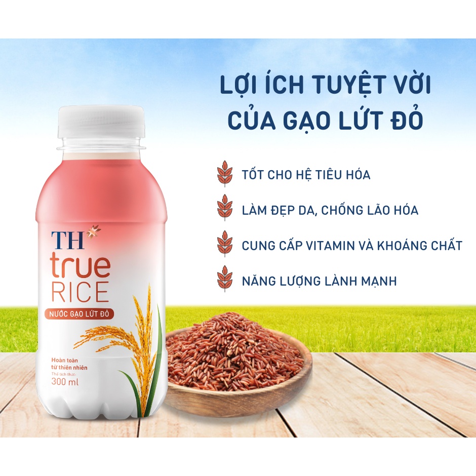 Combo 6 chai nước gạo lứt TH true rice 300ml