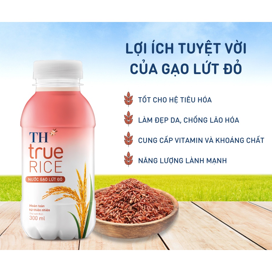 Combo 6 chai nước gạo lứt TH true rice 300ml