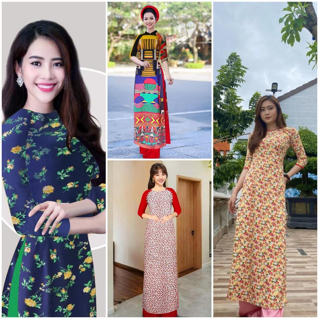GIÁ XƯỞNG - Áo dài truyền thống lụa nhật bông