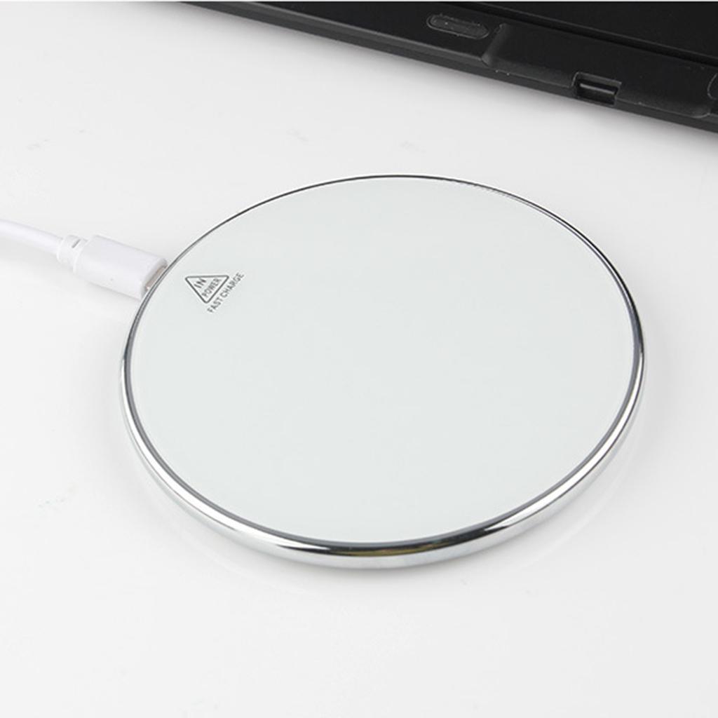 Wireless Charger, Qi Certified Wireless Fast Charger Charging Pad with LED Indicator Light for Samsung Galaxy S9/S9+/S8/S8+/S7/S7 Edge/Note 8,iPhone X, iPhone 8/8Plus and QI-enabled Device