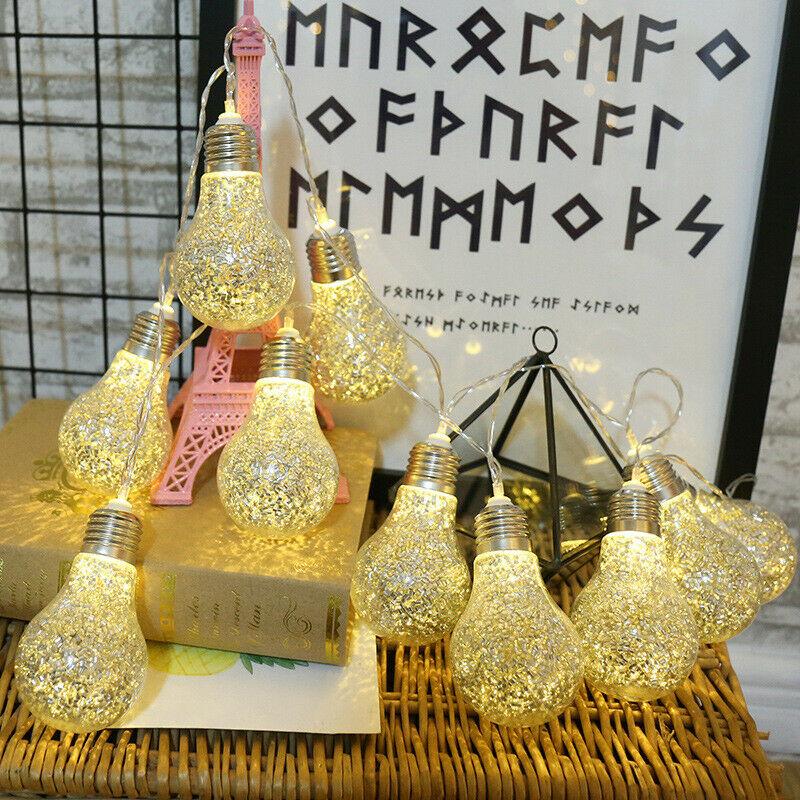 Dây Đèn LED 1.5m Gắn Bóng Đèn Lấp Lánh Trang Trí Giáng Sinh Đa Dụng