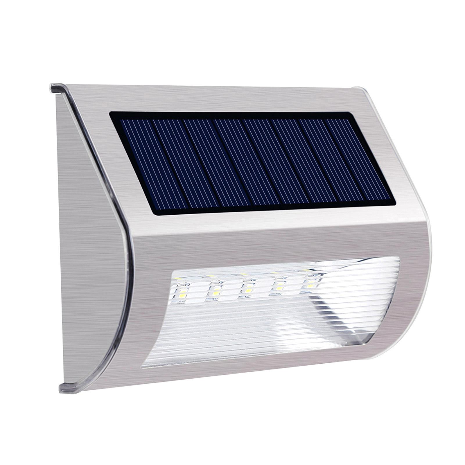 Đèn năng lượng mặt trời Đèn LED treo tường bằng thép không gỉ, không thấm nước