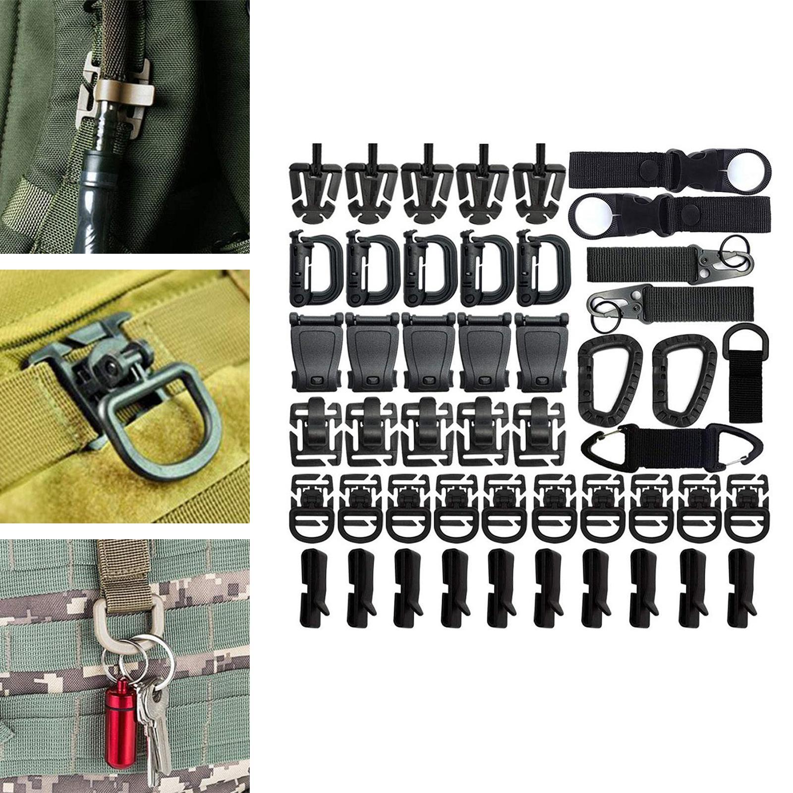 48Pcs Attachments for  Backpack    Clip Outdoor Tools