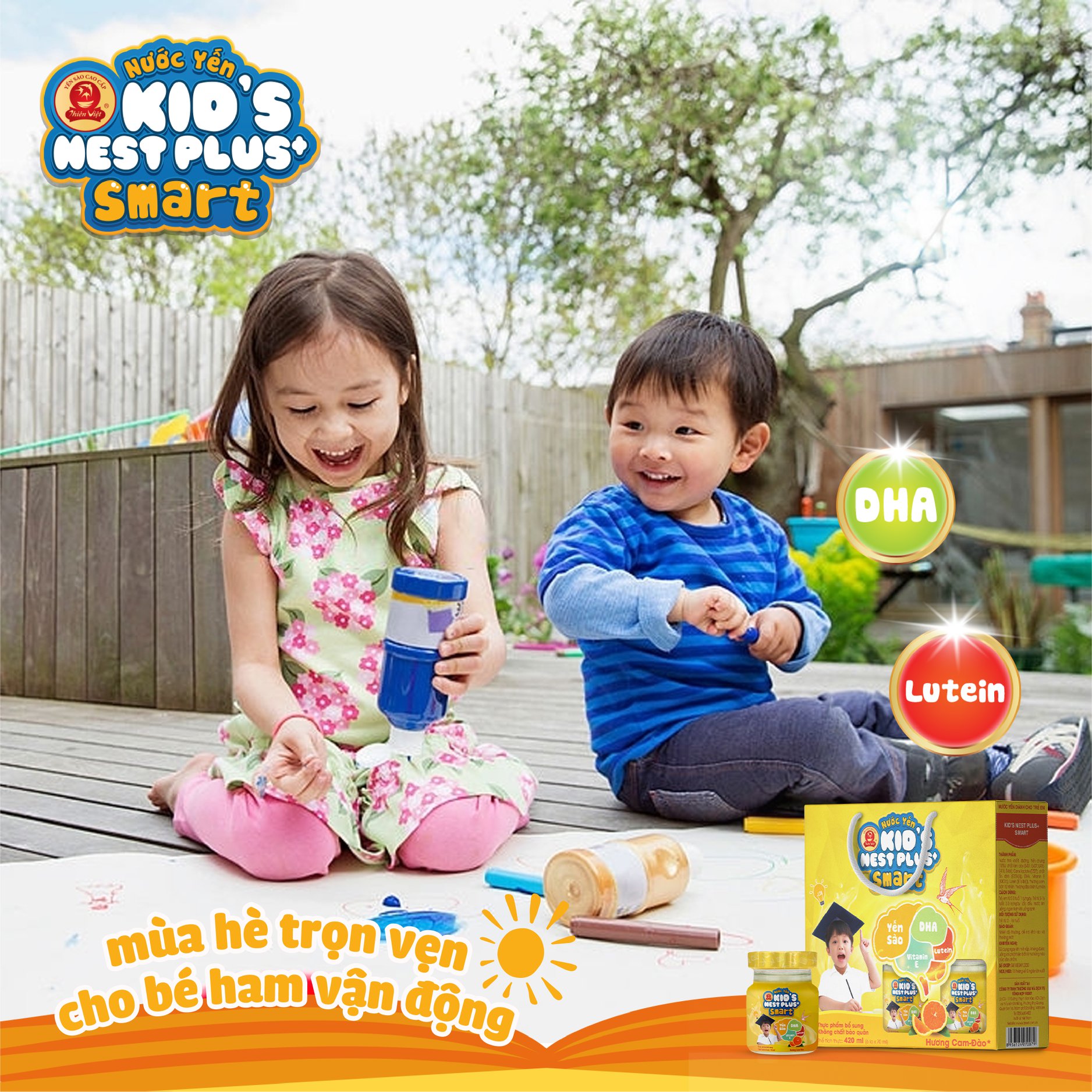 Nước yến sào cho trẻ em Kid's Nest Plus+ Ăn Ngon Cao Lớn (1 hũ x 70ml)