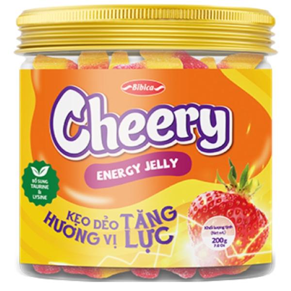 Kẹo dẻo Cherry hương Tăng lực HN 200 gam - Bibica