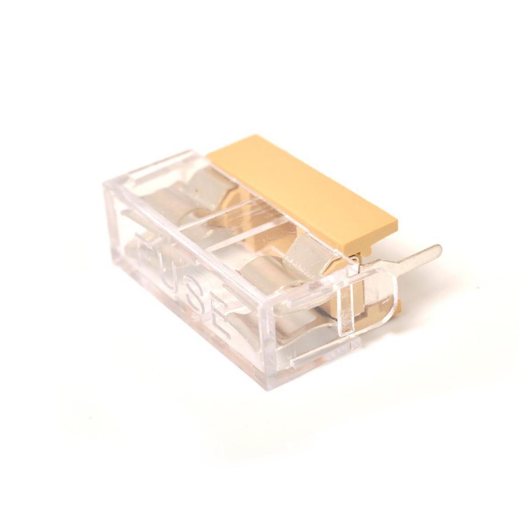 4x10 Pieces Panel Mount PCB Fuse Holder With Cover for 5x20mm Fuse 250V 6A