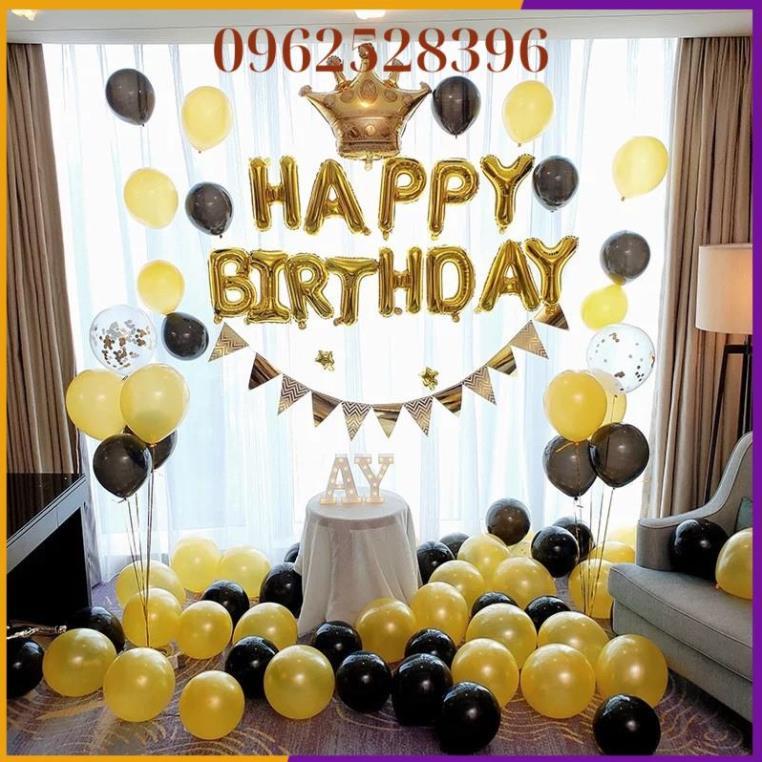 Set Bóng️Trang Trí Sinh Nhật️Happy Birthday Tông nhiều mầu