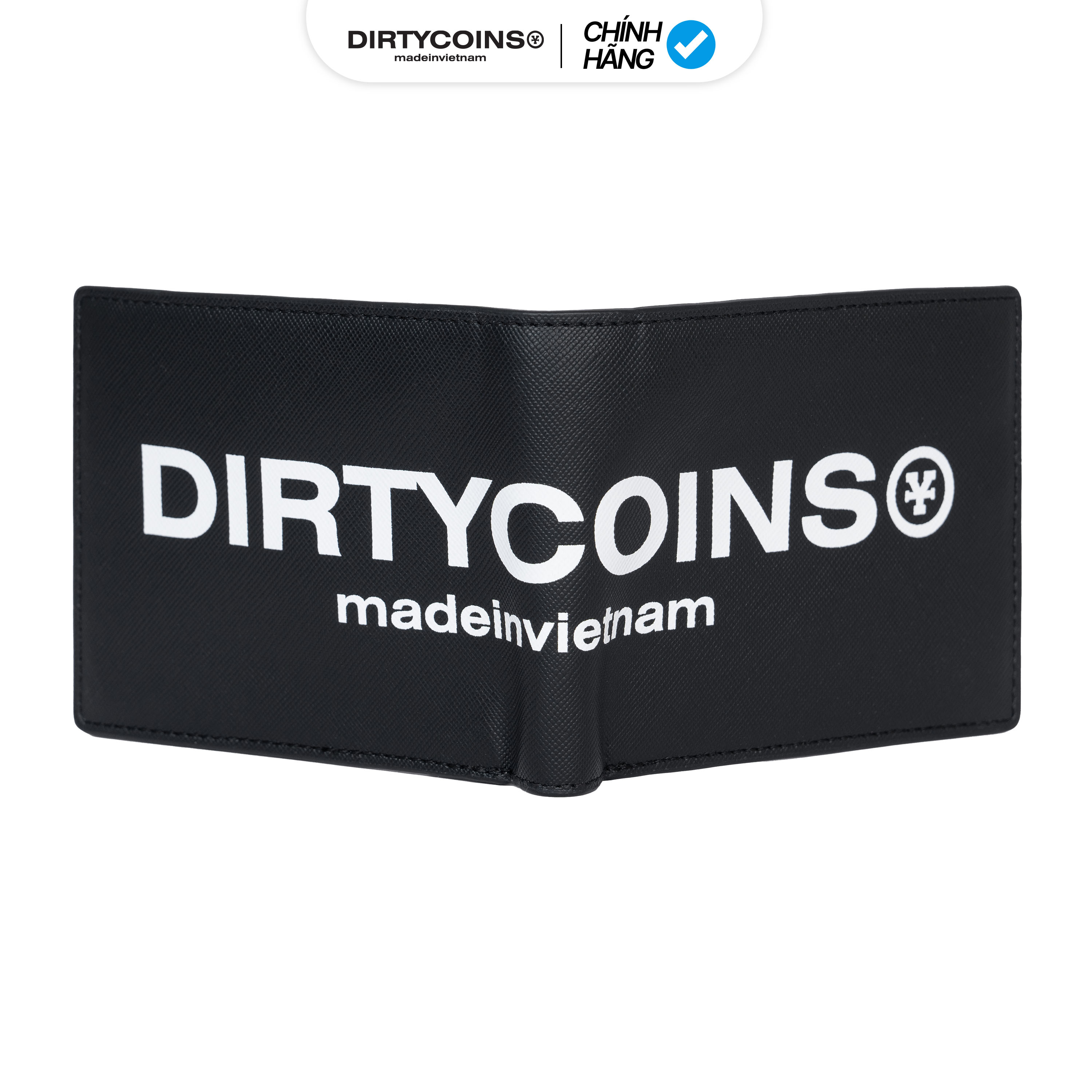 Ví DirtyCoins Fold Wallet Big Logo - Black